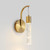 Modern Crystal Wall Sconces,LED Sconces Wall Lighting,Gold Wall Light Fixtures 6W 3000K Warm Light,Bathroom Lights in Aluminum,Bubble Crystal Indoor Wall Sconce for Bedroom Bedside Hallway Living Room