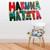 Sign Hakuna Matata Wall Decal Lion King (col656)