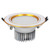 OKLUCK Ultra-Thin 3w, 5w, Led Room Ceiling Illumination Round Downlight Embedded Energy Saving High Ra Anti-Glare Hidden Panel Light Recessed Retrofit Spotlight Baffle Trim (Color : 5w)