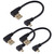 LBSC Right Angle 90 Degree USB Micro Cable,USB to Micro USB Cable,Short Micro USB Cable,Micro USB 2.0 Male to Male Cord for Android Charging & Data Transfer (USB a- 5 Pin Micro,3 Pack)