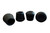 Shepherd Hardware 7/8-Inch Inside Diameter Rubber Leg Tips, 4-Pack, Black