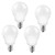 6-Pack E17 Base LED Globe Bulb, Incandescent Equivalent, 4.5W=45W Mini S11 LED Filament Replacement Bulb, E17 Intermediate Base, for Home Light Fixtures Decorative, Non-dimmable (White 5000K)