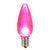 Vickerman C9 Ceramic LED Pink Twinkle Bulb Nickel Base, 130V .96 Watts, 25 Bulbs per Pack