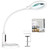 TOMSOO 5X Magnifying Glass with Light and Clamp, 5 Color Modes Stepless Dimmable Lighted Magnifier with Stand, Flexible Gooseneck LED Desk Lamp Hands Free for Craft Painting Hobby Close Work