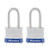 Master Lock 3TLF Laminated Steel Padlock with Key, 2 Pack Keyed-Alike, Silver