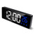 KeeKit Digital Alarm Clock, LED Alarm Clock for Bedroom, Digital Desktop Clock with Temperature & Time Display, 3 Alarm Settings, Voice Control, Adjustable Brightness for Home & Office