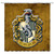 Hufflepuff College Badge Harry Potter Hogwarts Magic School Vintage Yellow Background Decor Shower Curtain,70x70 Inches Waterproof Polyester Fabric Bathroom Accessories Curtains With 12pcs Hooks