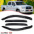 AUTEX 4Pcs Tape On Window Visor Fits for 2005 2006 2007 2008 2009 2010 2011 2012 2013 2014 2015 Toyota Tacoma Crew Cab Window Deflector Sun Rain Guard