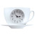 Fox Valley Traders Coffee Cup Wall Clock, White