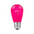 Novelty Lights 25 Pack S14 Outdoor Patio Edison Replacement Bulbs, E26 Medium Base, Pink, 11 Watt