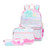 Mildame 3Pcs Tie Dye Backpacks for Girls Elementary Casual Bookbag Set School Backpack for Teens with Lunch Box