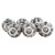 Indian Shelf Pack of 6 Black and White Kitchen Cabinet Knobs- Ceramic Drawer Pulls- Round Cabinet Knobs- Floral Dresser Knobs- Drawer Knobs- Cabinet Knobs Farmhouse Style- Modern Drawer Knobs