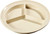 Carlisle FoodService Products KL20325-E Melamine 3-Compartment Deep Plate, 8.75, Tan