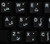 ARABIC KEYBOARD STICKERS TRANSPARENT WHITE LETTERING FOR ALL PC DESKTOP COMPUTER LAPTOP