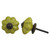 Indian Shelf 4 Pieces Door Knobs for Kitchen Cabinets | Crackle Chest of Drawer Knobs | Dresser Knobs Kids Yellow | Drawer Pull Knob Ceramic | Drawer Pulls | Kitchen Knob