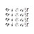 Volleyball Nail Art Decals - Waterslide Nail Decals