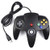 [USB Version] USB N64 Controller, SAFFUN Wired PC Gamepad [3D Analog Stick] for Windows PC iOS MAC Linux Raspberry Pi Genesis Higan Project 64 Retropie OpenEmu Emulator (Plug & Play) (Clear Blue)