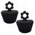 2 Pack Bathtub Stopper, Bathtub Drain Stopper Plug, Universal Silicone Stopper for Bathtub Sink Drains (Black)