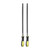 HARFINGTON 2pcs Triangular File 12" High Carbon Hardened Steel Cut Hand Rasp with Plastic Handle for Deburring and Removing Material