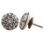 Indian Shelf 4 Pack Knobs for Dresser Drawers|Floral Knob for Dresser|Black Pulls Knobs for Cabinets Drawers|Ceramic Door Pulls for Kitchen Cabinets|Hardware Knobs|Vintage Knobs for Cabinets Drawers