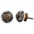 Indian Shelf 4 Pieces Farmhouse Knobs | Leaf Kids Cabinet Knobs | Cute Knobs for Dresser Drawers Black | Dresser Knobs Ceramic | Cupboard Knobs and Pulls | Bar Cabinet Pulls