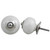 IndianShelf 2 Pieces Hardware Knobs | Flower Decorative Cabinet Knobs | Cream Knobs for Dresser Drawers Kids | Ceramic Knobs Dresser | Pulls and Knobs for Cabinets and Drawers | One Hole Drawer Pulls