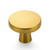 Ravinte 5 Pack Drawer Pulls 1-1/4 Inch Kitchen Cabinet Knobs Solid Brushed Brass Round Dresser Drawer Knobs Gold Dresser Knobs Drawer Knobs Simple Cabinet Hardware for Cupboard Drawer Pulls