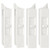 Tilt Latch Pairs White Plastic Construction Snap-In Latch Pairs Spring Loaded Sliding Window Tilt Latch for Home Window Accessories (4)