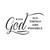 with God All Things are Possible Religious Vinyl Wall Decals, Vinyl Wall Stickers Wall Decal Motivation Lettering Saying Wall Art, Inspirational Quote Wall Art Stickers, Christian Faith Word