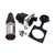 MCcamstore RJ45 Interface Waterproof Connector, Right Angle Panel Mounting Shielded RJ45 IP65 PCB Signal Panel Cat5/5e/6 8P8C Ethernet LAN Cable Connector (Plug, Socket-Straight Set,Black)