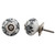 Indian Shelf 2 Pack Nursery Knobs for Dresser|Floral Kitchen Cabinet Pulls & Knobs|Black Farmhouse Cabinet Pulls|Ceramic Western Door Knobs|Farmhouse Knobs for Cabinets|Dresser Drawer Knobs