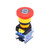 IOTUP 22mm 1 NC 1 NO Red Mushroom Latching Emergency Stop Push Button Switch 10A 440V