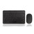 Bluetooth Keyboard and Mouse Combo, Ultra Slim Rechargeable Wireless Bluetooth Keyboard and Mouse for Android Tablets Smartphones, iOS iPhone,IPad,IPad Pro, Windows (Black)