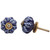 Indian Shelf 4 Pack Kitchen Drawer Pulls Knobs|Leaf Single Hole Cabinet Pulls|Door Knobs Blue|Unique Knobs for Cabinets Drawers Ceramic|Vintage Knobs for Dresser Drawers|Furniture Knobs for Dresser