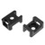 uxcell Cable Tie Mount Base Saddle Type Wire Holder Nylon 9mm Hole Width Black 5mm Hole 90Pcs