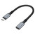 USB C Extension Cable 1FT, Type C Extender Cord USB 3.1(10Gbps) Male to Female Extension Cable Charging & Sync Compatible for MacBook Pro/Air, Nintendo Switch, Laptop, Tablet and Mobile Phone-Grey