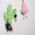 Wooden Wall Mounted Coat Rack Hooks, Home Decorative Pineapple Wall Coat Rack Hooks, Coat Hat Hanger Hooks for Entryway,Bathroom,Bedroom,Closet Room, Kitchen (Green Cactus)