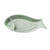 YARNOW Fish Shape Japanese Sushi Plate Dumpling Plate with Sauce Compartment for Dumpling Snack and Other Food (Green)