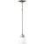 Progress Lighting P500125-009 One-Light Mini-Pendant Brushed Nickel