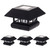 GreenLighting Veranda Solar Post Cap Lights Fits 4x4 Nominal Wood Outdoor Solar Powered Post Cap Light, Fence Post, Landscaping, Deck, Garden- Bright LED, Waterproof Black 4 Pack