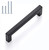 homdiy Black Cabinet Pulls Square Black Drawer Pulls 3 Inch Hole Centers - 25 Pack Matte Black Cabinet Pulls Black Handles for Cabinets, Cupboard
