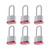 Guliffen Set of 6 Laminated Heavy Duty Padlocks Keyed Alike ?Key Lock of 1-9/16"(40mm) Wide Body 2-inch Long Shackle Padlocks with Same Keys