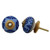 Indian Shelf 4 Pieces Dresser Pulls and Knobs | Floral Bar Cabinet Pulls | Blue Farmhouse Knobs | Ceramic Single Cabinet Knobs | Western Drawer Knobs | Dresser Knobs Wood