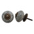 Indian Shelf 2 Pieces Dresser Knobs | Round Crackle Dresser Drawer Pulls and Knobs | Bulk Drawer Pulls White | Cupboard Knobs Ceramic | Unique Knobs for Cabinets | Single Drawer Knob