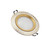 OZZKI Recessed European Creative Round Retro Aluminum Tri-Tone Light Downlight Embedded Led Ceiling Panel Light Commercial Energy Saving Recessed Show Spotlight 3W/5W/7W/12W Integrated