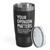 Sarcasm Black Tumbler 20oz - Your Opinion Mattcrs - Sarcastic Sassy Funny Humor Workplace Office Joke Hilarious Rude Bitter Saying Offended Gag Boss