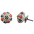 Indian Shelf 12 Pieces Knobs for Dresser Drawers | Floral Dresser Knobs Nursery | White Cabinet Knobs and Pulls | Ceramic Farmhouse Kitchen Cabinet Pulls | Cabinet Knobs | Bathroom Cabinet Door Knobs