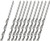 Auniwaig 1.8mm HSS Twist Drill Bit, Straight Shank Jobber Drill Bits Set, Small Twist Drill High Speed Steel Bit, for Steel, Aluminum Alloy 10pcs