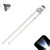 Lighthouse LEDs 3mm Round Top Cool Clear White Breathing/Fading LED - Super Bright (Pack of 50)