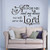DigTour WallArt As for Me and My House We Will Serve The Lord - Vinyl Bible Wall Decal Christian Wall Quote Words Phrase Lettering Home Art Decor Dark Brown